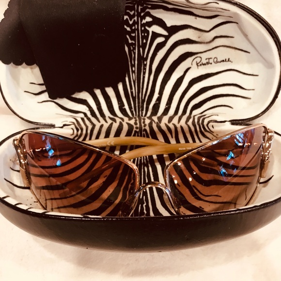 Roberto Cavalli aviator sunglasses with c detail on the sides - Picture 1 of 9